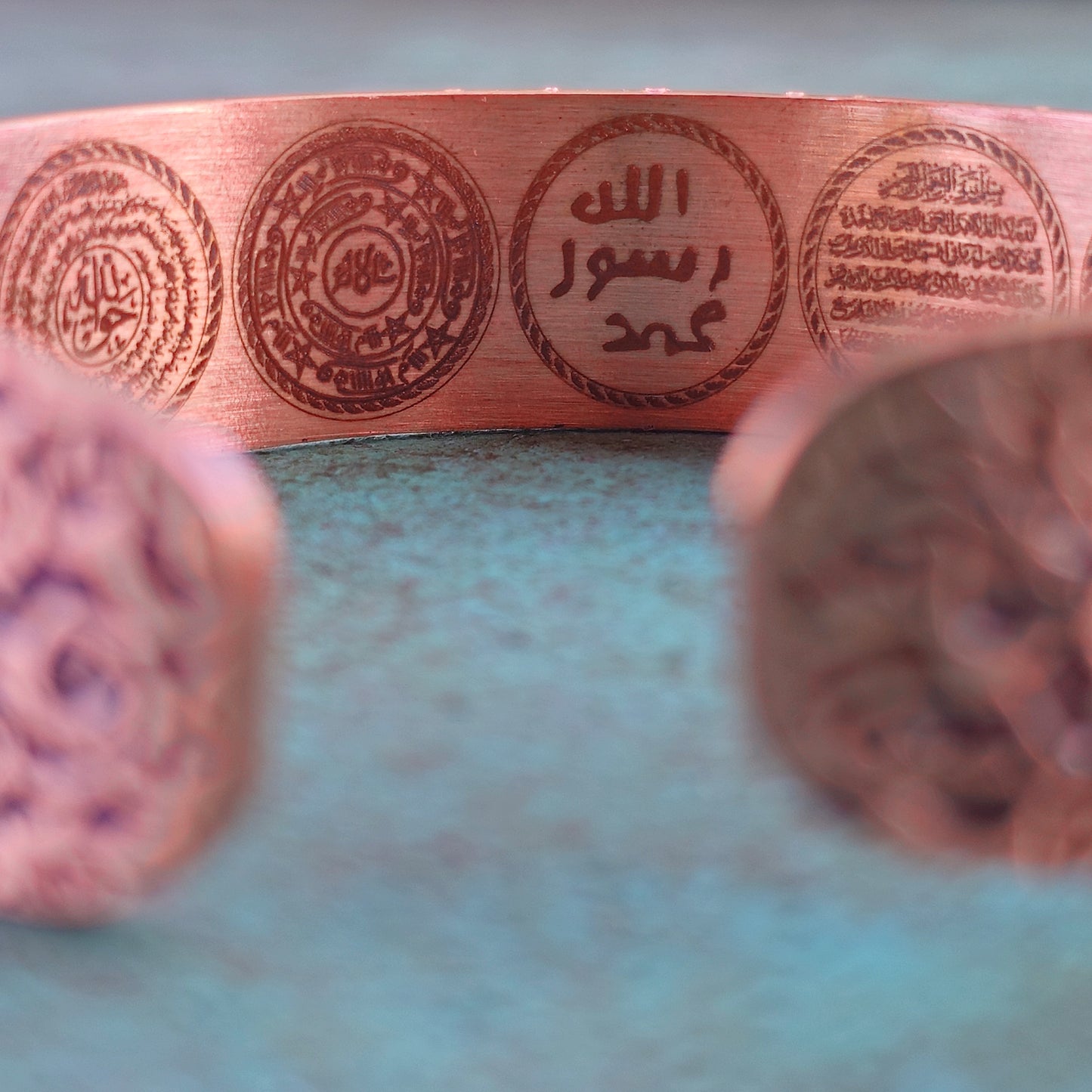 Solomons Seal Pentacle Ruqyah Copper Bracelet Quran Healing Names of Allah Gift for Muslim Numerology Muslim Islam Sunnah Jewelry for Men