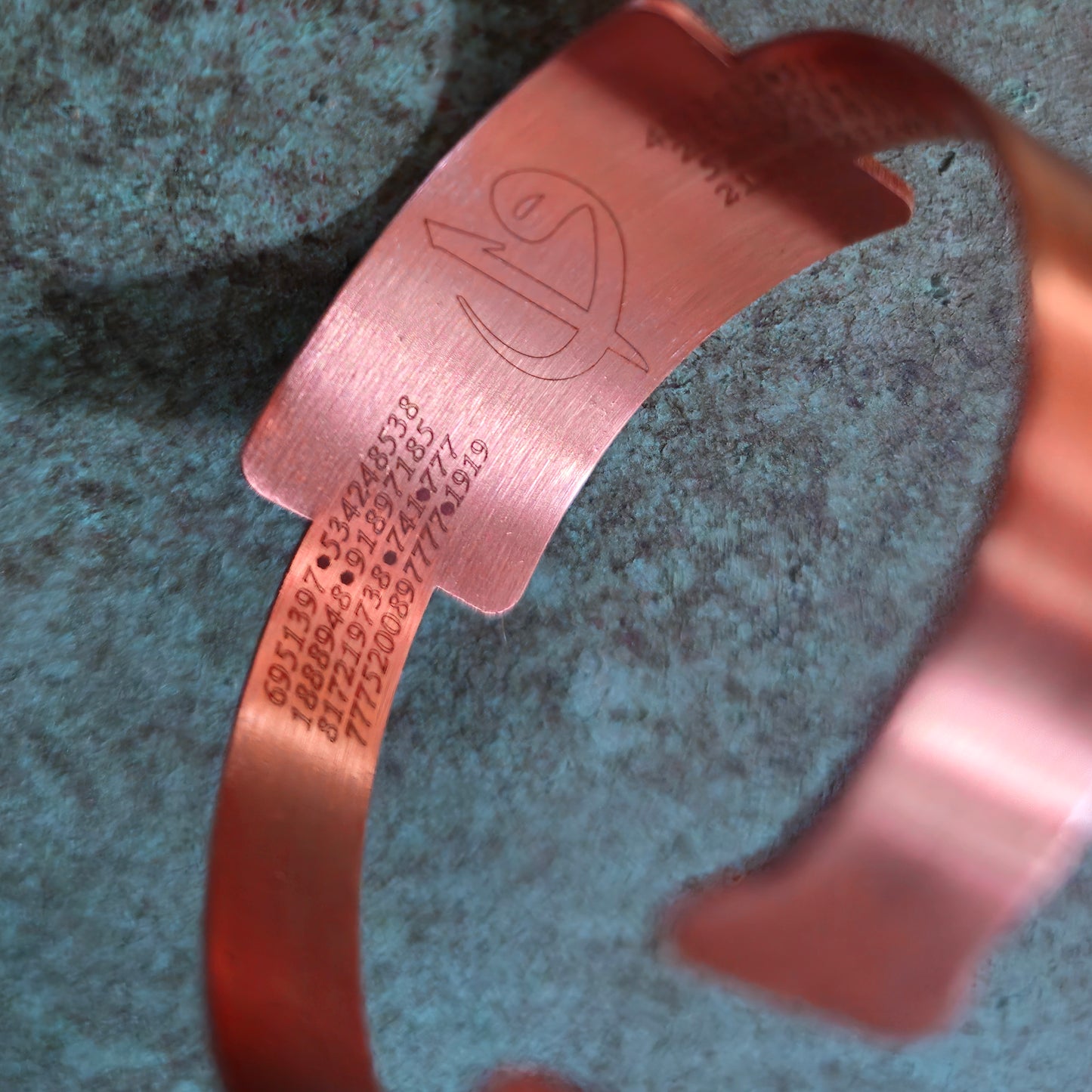 Seal of Solomon Copper Bangle for Protection from Magic, Djinns