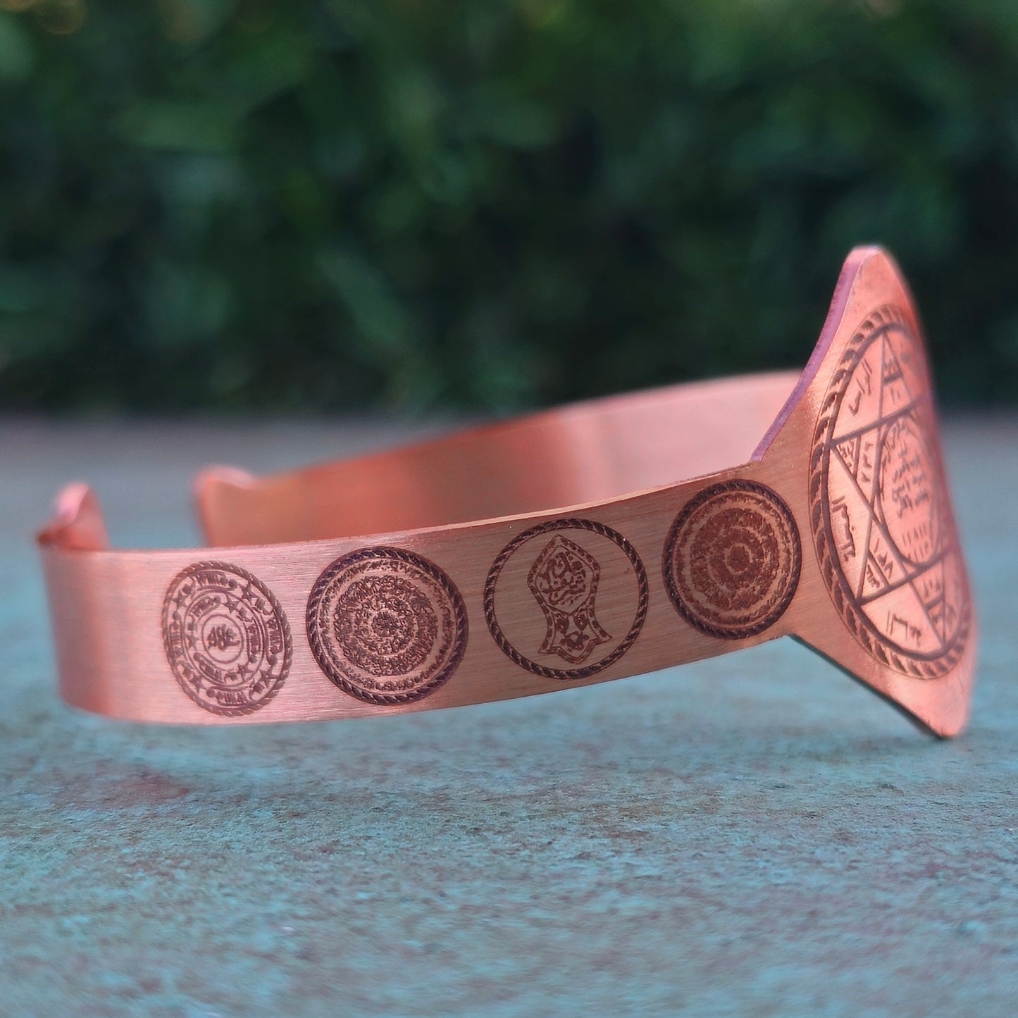 Solomons Seal Pentacle Ruqyah Copper Bracelet